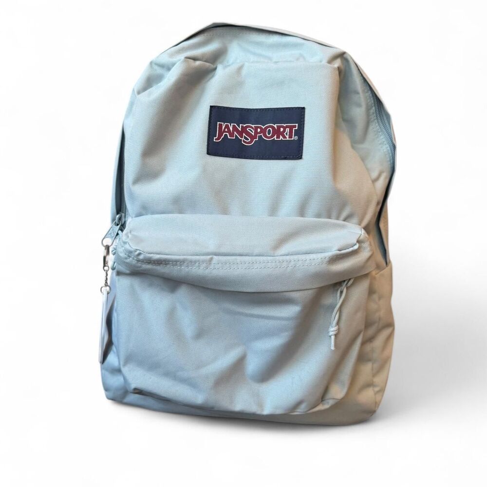 JanSport SuperBreak Plus Backpack Blue Dusk Light Blue School Travel Bag